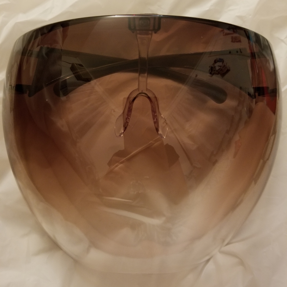 Face shield ombre olive